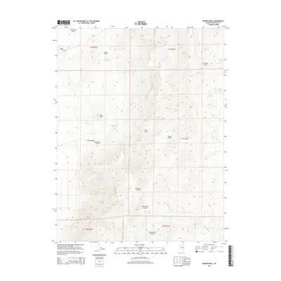 2014 Map of Brown Knoll, 2014 Print