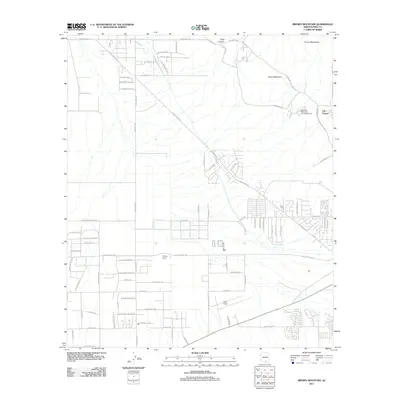 2011 Map of Brown Mountain, 2011 Print