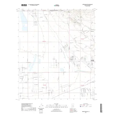 2018 Map of Brown Mountain, 2018 Print