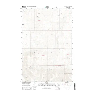 2014 Map of Browns Canyon, 2014 Print