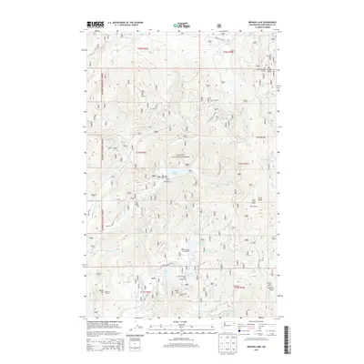 2014 Map of Browns Lake, 2014 Print