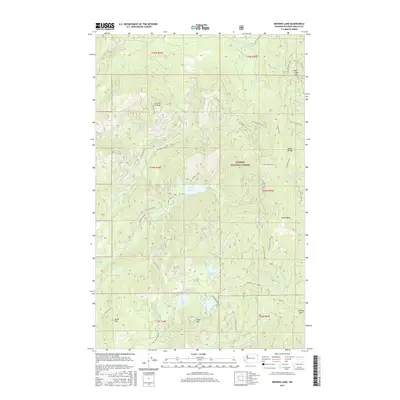 2017 Map of Browns Lake, 2017 Print