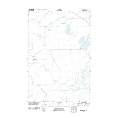 2011 Map of Browns Lake, 2011 Print