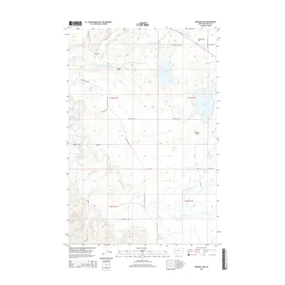 2014 Map of Browns Lake, 2014 Print