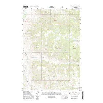 2017 Map of Browns Mountain, 2017 Print