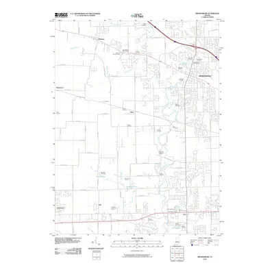2010 Map of Brownsburg, 2010 Print