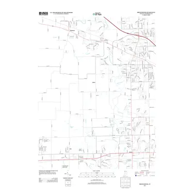 2013 Map of Brownsburg, 2013 Print