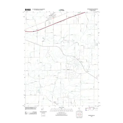 2012 Map of Brownstown, 2012 Print