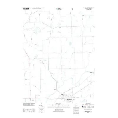 2013 Map of Brownstown, 2013 Print