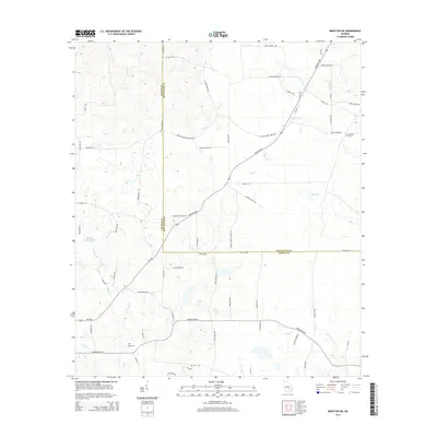 2014 Map of Broxton NE, 2014 Print