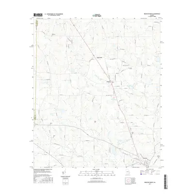2017 Map of Broxton North, 2017 Print