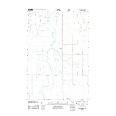 2011 Map of Bruce Crossing, 2011 Print