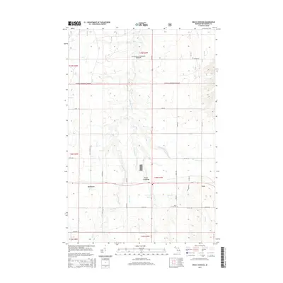 2014 Map of Bruce Crossing, 2014 Print