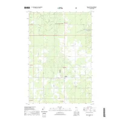 2019 Map of Bruce Crossing, 2019 Print