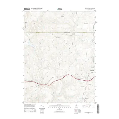 2014 Map of Bruceton Mills, 2014 Print