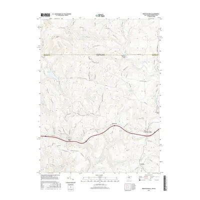 2016 Map of Bruceton Mills, 2016 Print