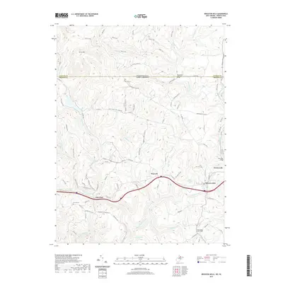 2019 Map of Bruceton Mills, 2019 Print