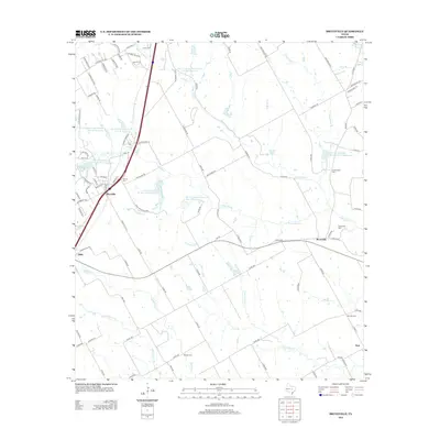 2012 Map of Bruceville, 2012 Print