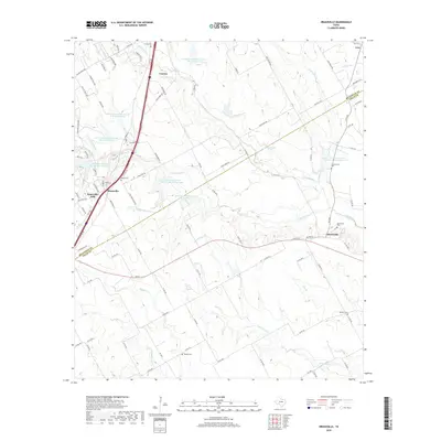 2019 Map of Bruceville, 2019 Print