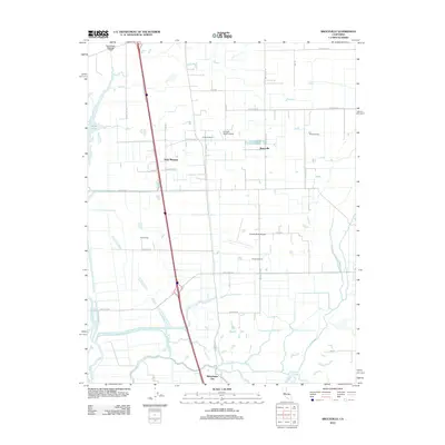 2012 Map of Bruceville, 2012 Print
