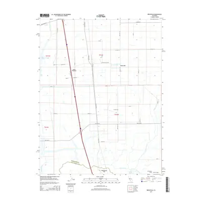 2015 Map of Bruceville, 2015 Print
