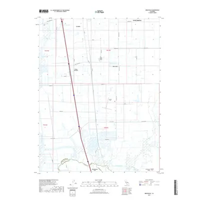 2018 Map of Bruceville, 2018 Print