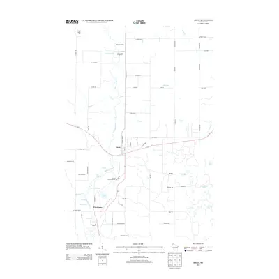 2013 Map of Brule, 2013 Print