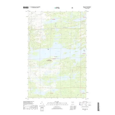 2019 Map of Brule Lake, 2019 Print