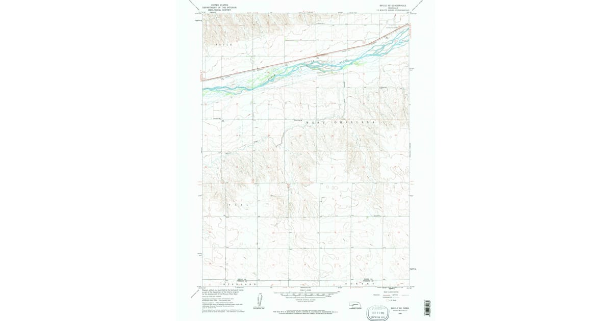 Keith County Classification Map 1961 Map of Brule SE, Keith County, NE — High-Res | Pastmaps