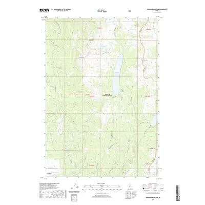 2020 Map of Brundage Mountain, 2020 Print