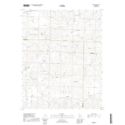 2017 Map of Bruner, 2017 Print