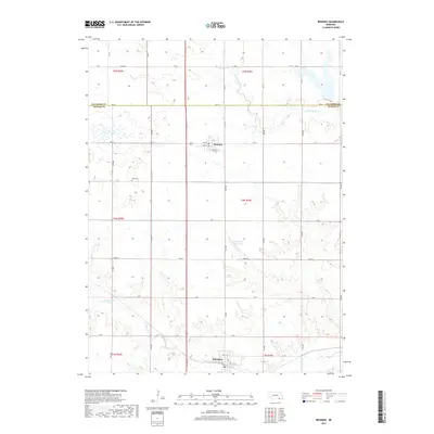 2017 Map of Bruning, 2017 Print