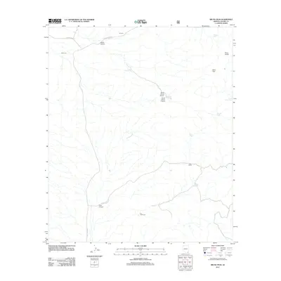 2012 Map of Bruno Peak, 2012 Print