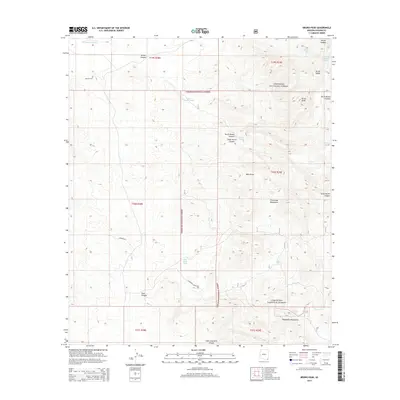 2014 Map of Bruno Peak, 2014 Print
