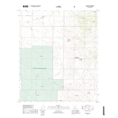 2018 Map of Bruno Peak, 2018 Print