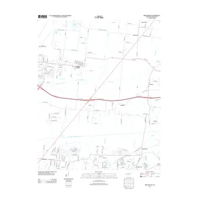 2013 Map of Brunswick, 2013 Print
