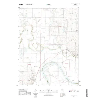 2017 Map of Brunswick West, 2017 Print