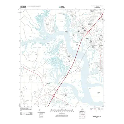 2011 Map of Brunswick West, 2011 Print