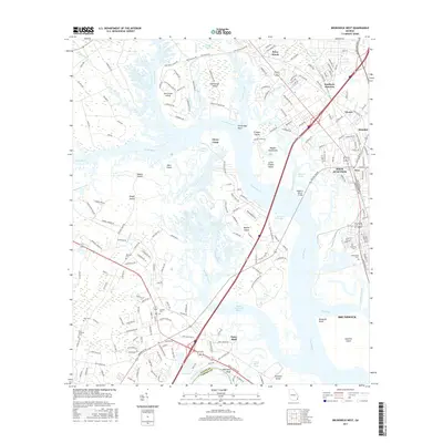 2017 Map of Brunswick West, 2017 Print