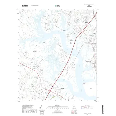 2020 Map of Brunswick West, 2020 Print
