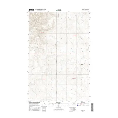 2017 Map of Brusett, 2017 Print