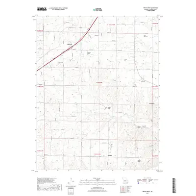 2017 Map of Brush Creek, 2017 Print