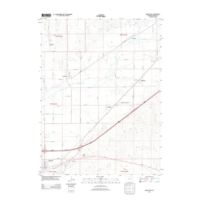 2013 Map of Brush East, 2013 Print