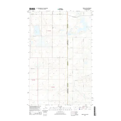 2014 Map of Brush Lake, 2014 Print