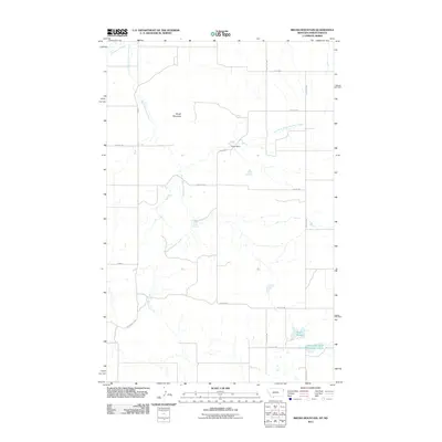 2011 Map of Brush Mountain, 2011 Print