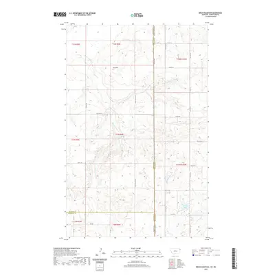 2020 Map of Brush Mountain, 2020 Print