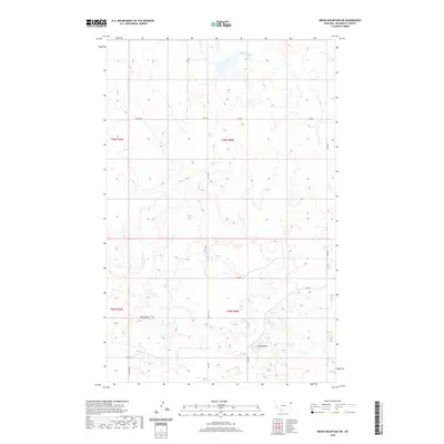 2020 Map of Brush Mountain SW, 2020 Print