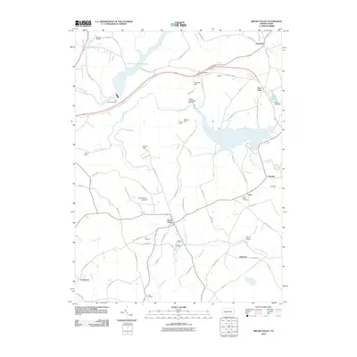 2010 Map of Brush Valley, 2010 Print
