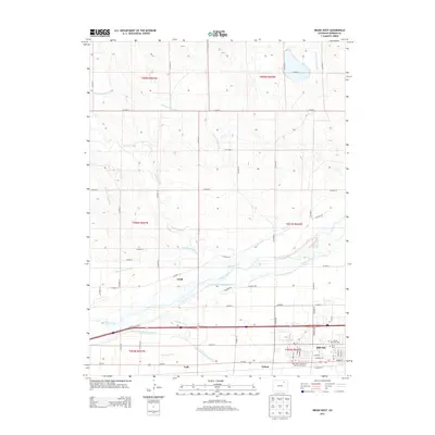 2013 Map of Brush West, 2013 Print