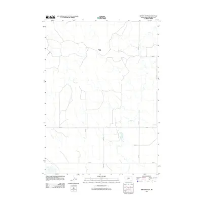 2012 Map of Brushy Butte, 2012 Print